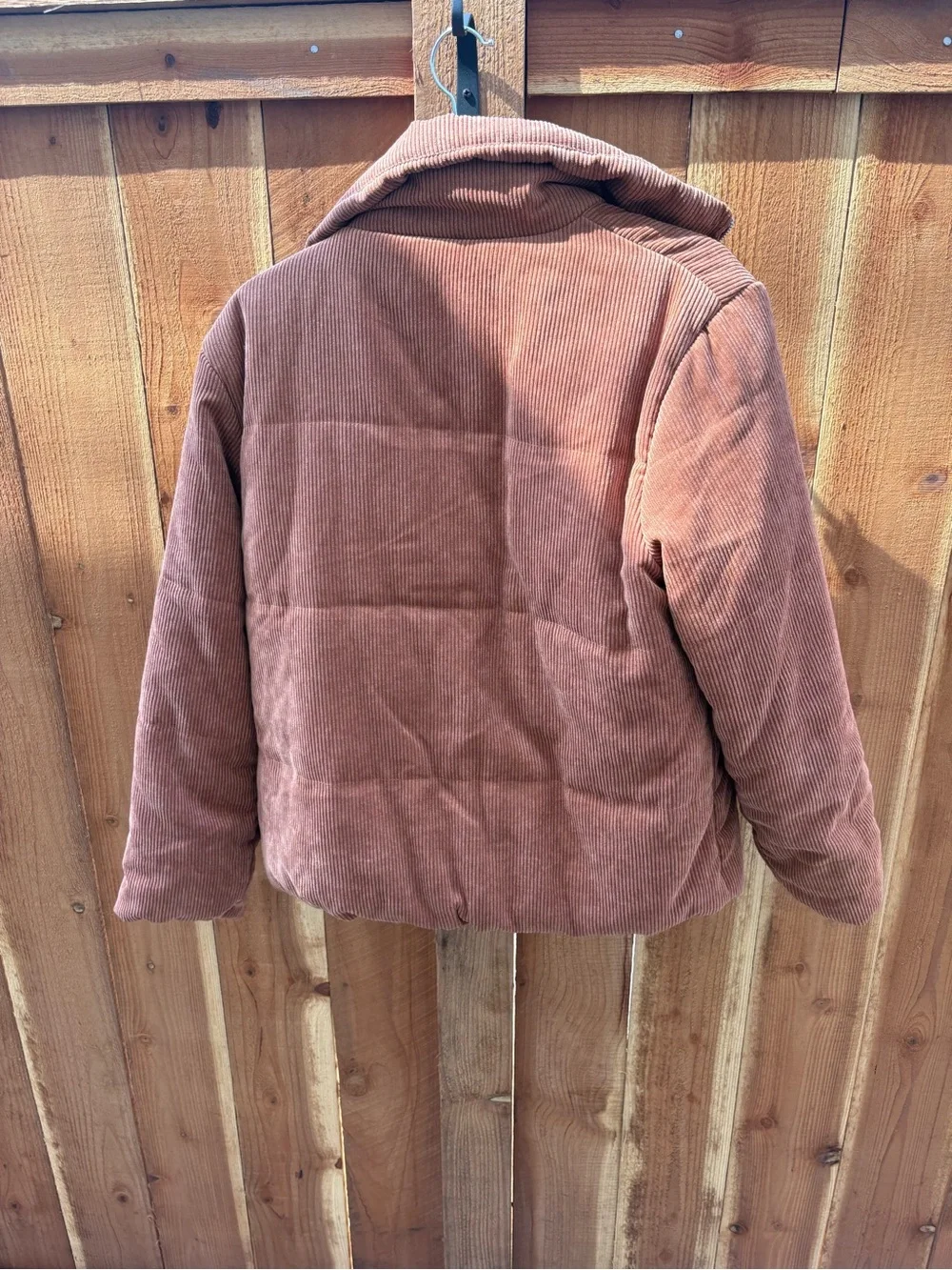 Vici Corduroy Bomber Jacket in Dusty Rose Brown